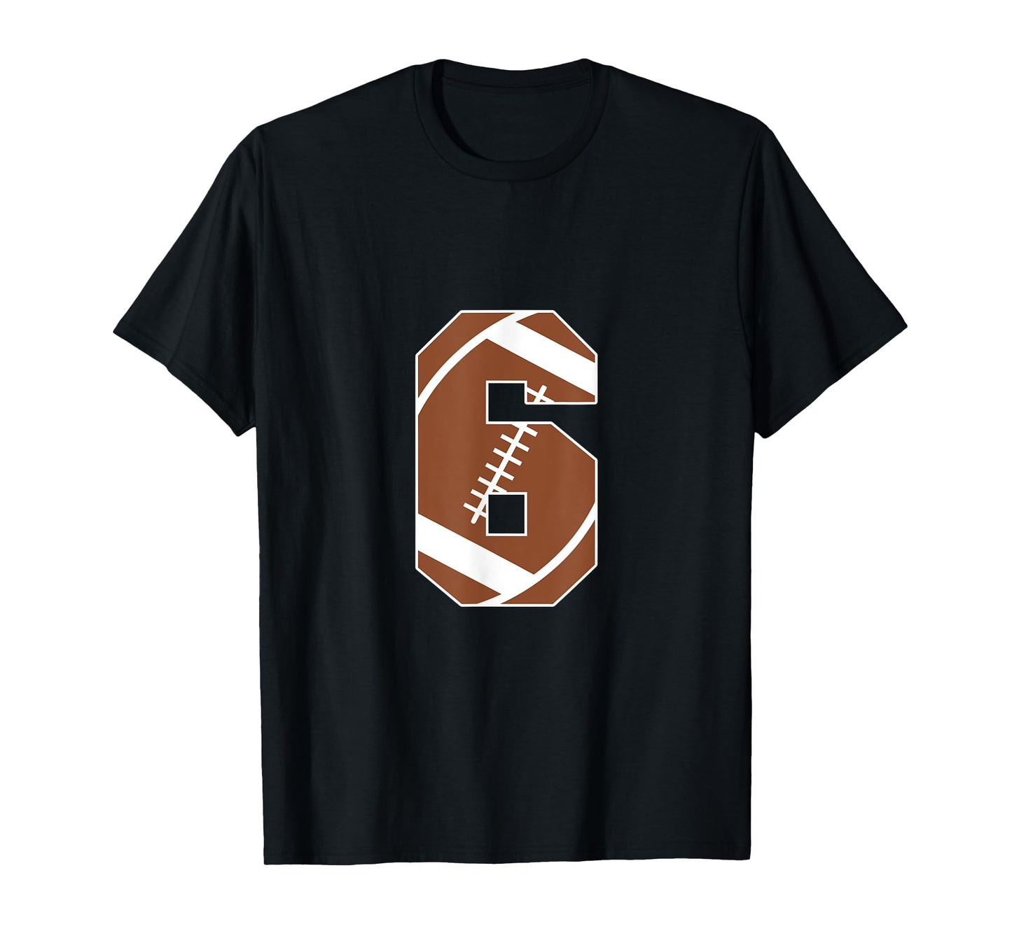 6th Birthday Kids Football Birthday Party 6 Years Old Boys T-Shirt