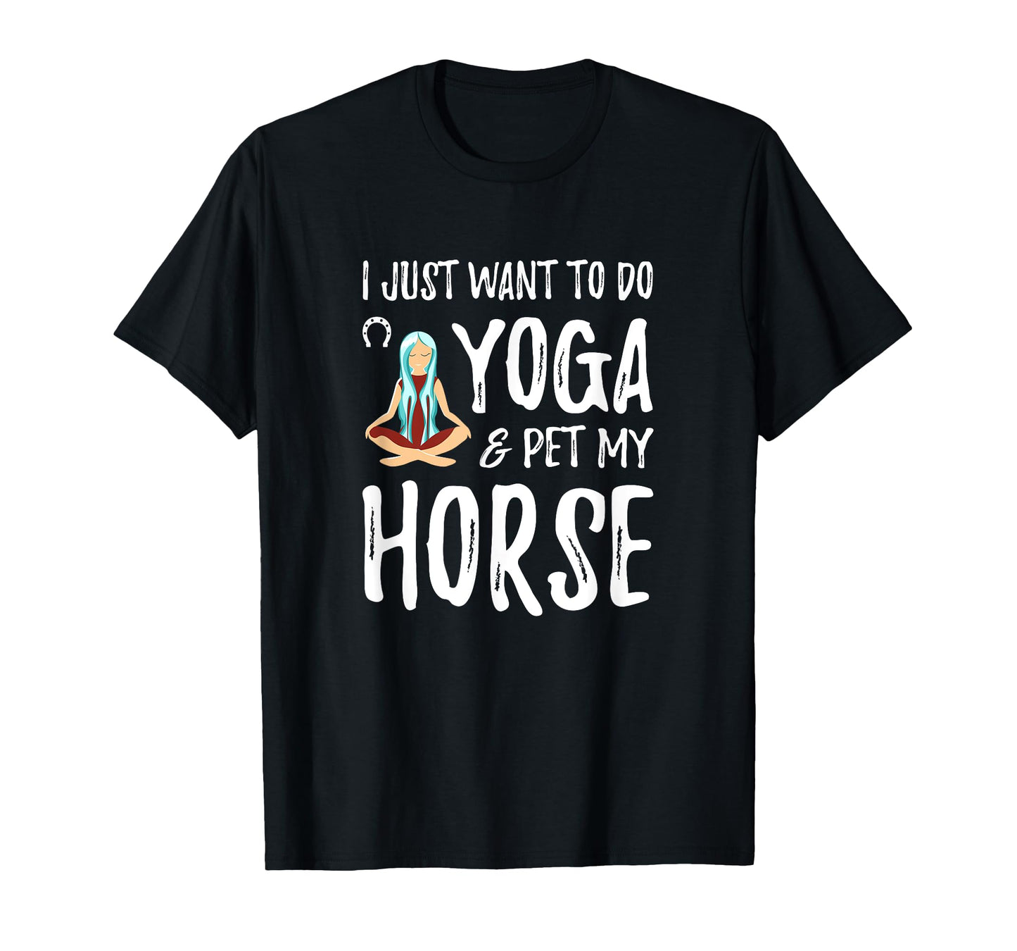 Yoga and Horse for Funny Horse Mom Gift Idea T-Shirt