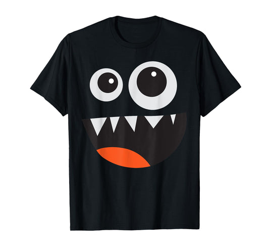 Men's Women's Cute Monster Face Costume Halloween T-Shirt