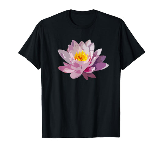 Flower Water Lily Pink Gardener Feminine Yoga Lotus Gift T-Shirt