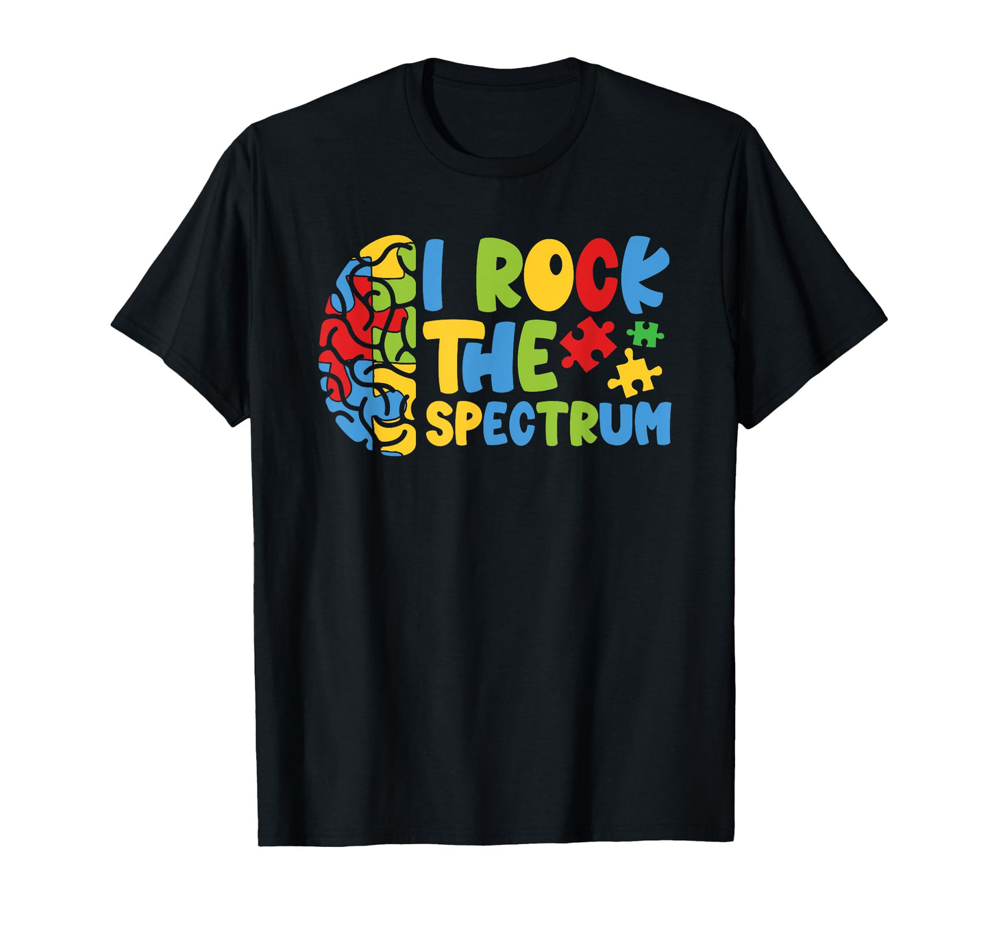 Autistic Autism Awareness Boys Toddler I Rock The Spectrum T-Shirt