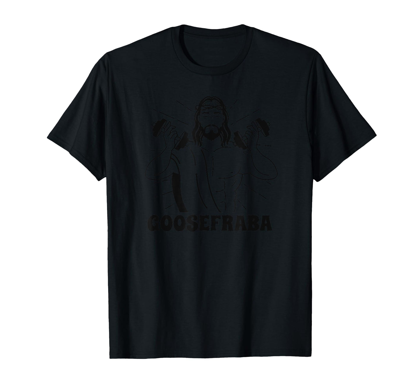 Goosefraba Yoga Workin' Out Zen Buddha Funny Sayings Quotes T-Shirt