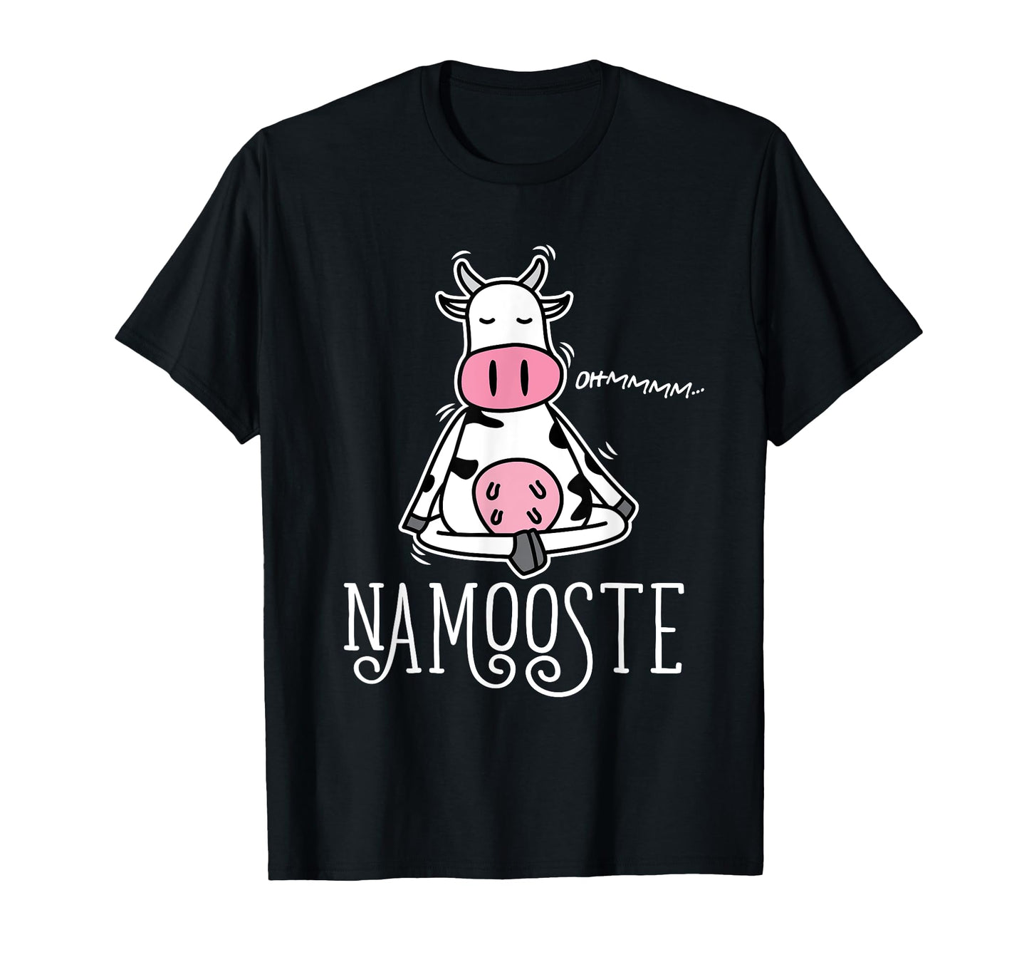 Namooste Cute Funny Silly Yoga Cow Namaste T-Shirt
