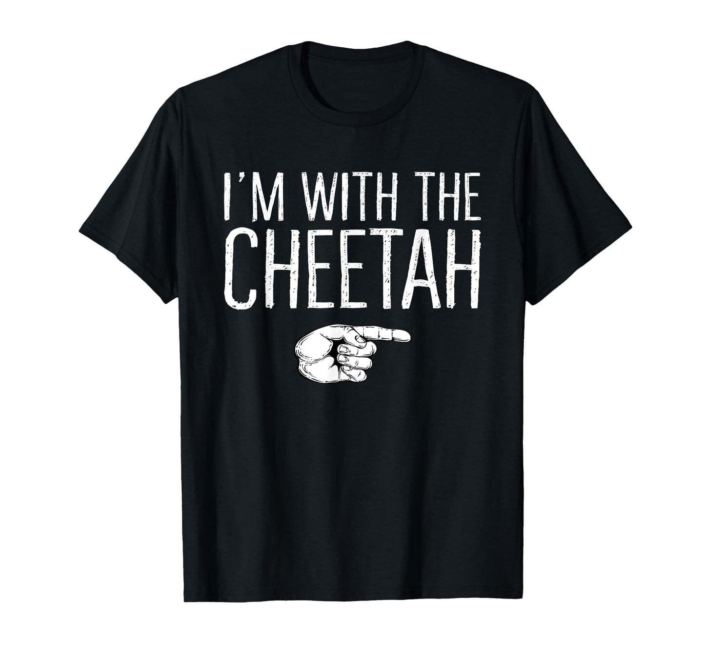 I'm With The Cheetah Matching Costume Lazy Halloween Party T-Shirt