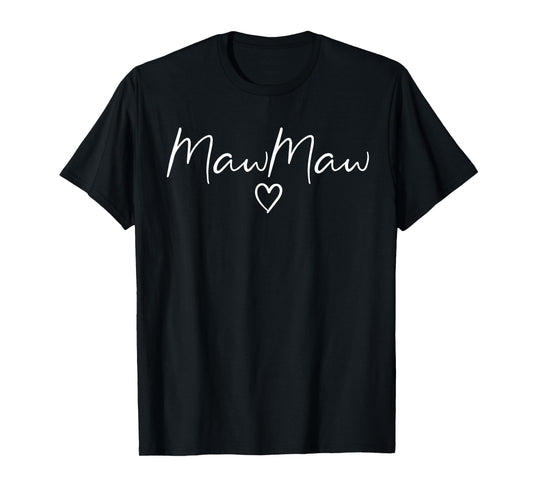 MawMaw Gifts For Women Grandma Heart Mother's Day MawMaw T-Shirt