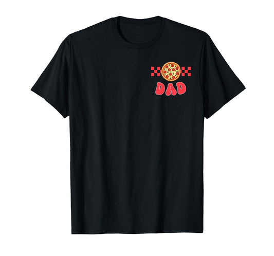 Dad of The First Pizza Birthday Boy Girl Family Matching T-Shirt