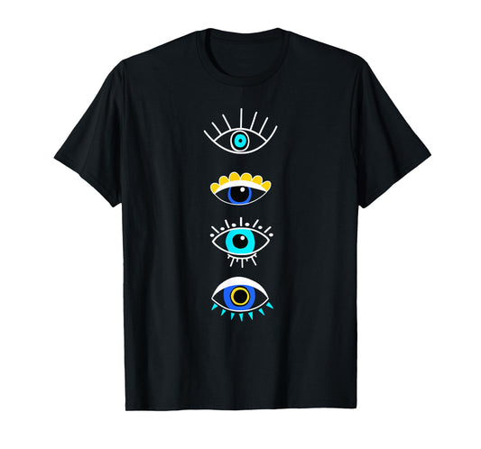 Evil Eye Curse Protection Seeing Eyes Nazar Mati Evil Eye T-Shirt