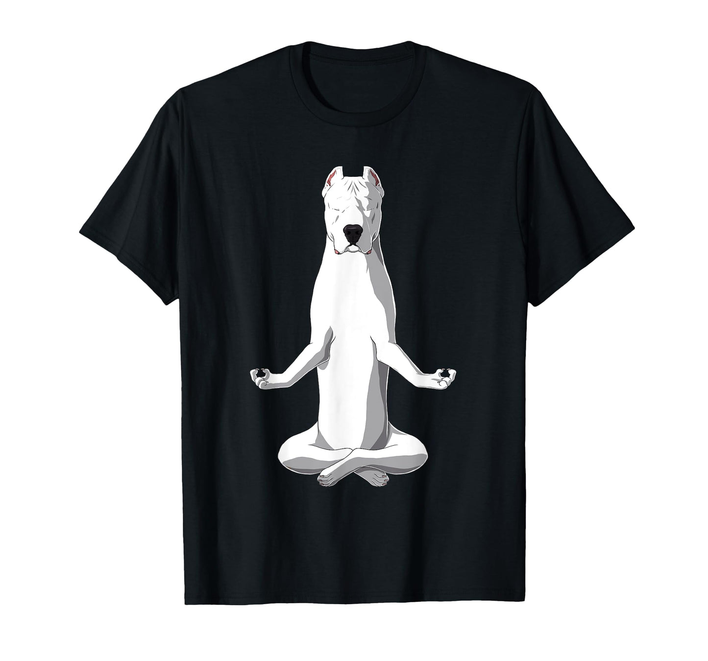Yoga Dog Dogo Argentino T-Shirt for Men Women