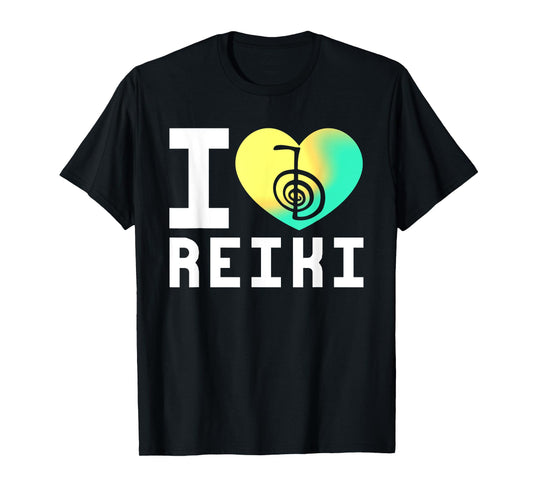 Heart Reiki Master Chakra Yoga Japan Healing Energy Esoteric T-Shirt