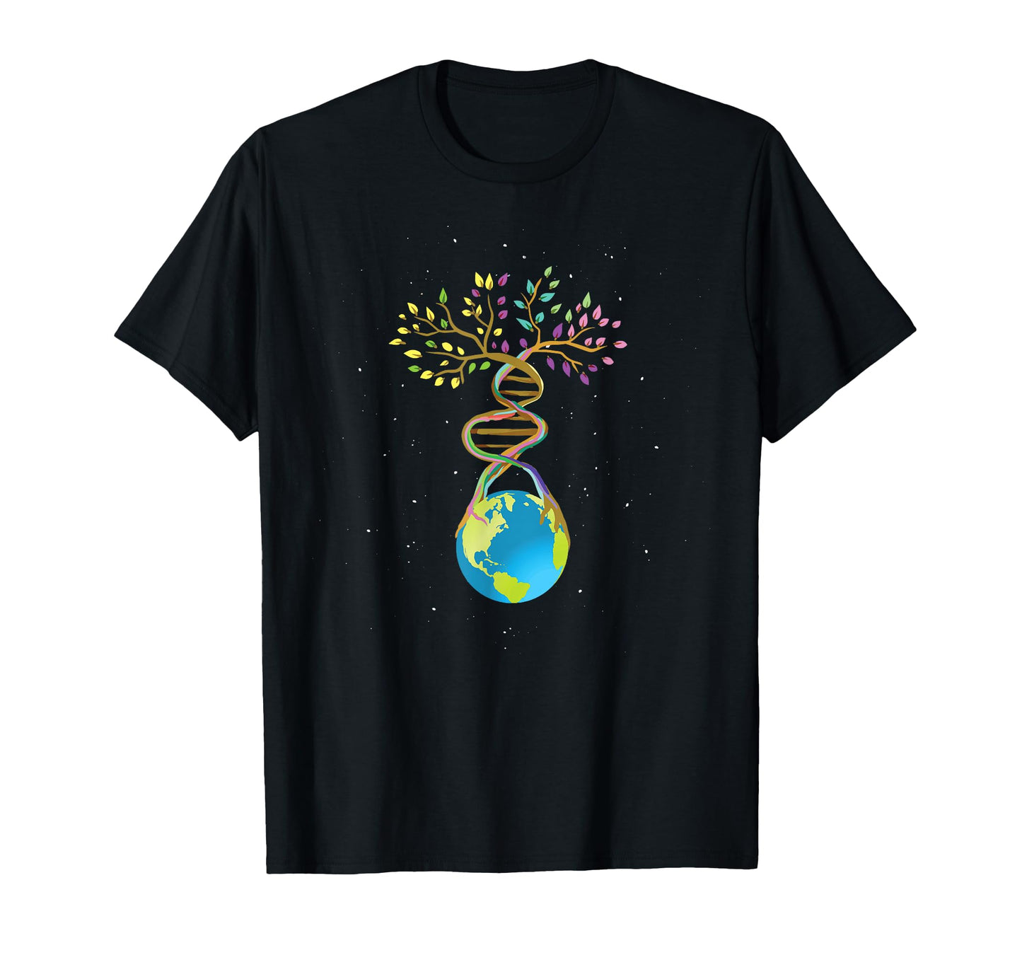 DNA Tree Life Mother Earth Genetics Biologist Science Shirt T-Shirt