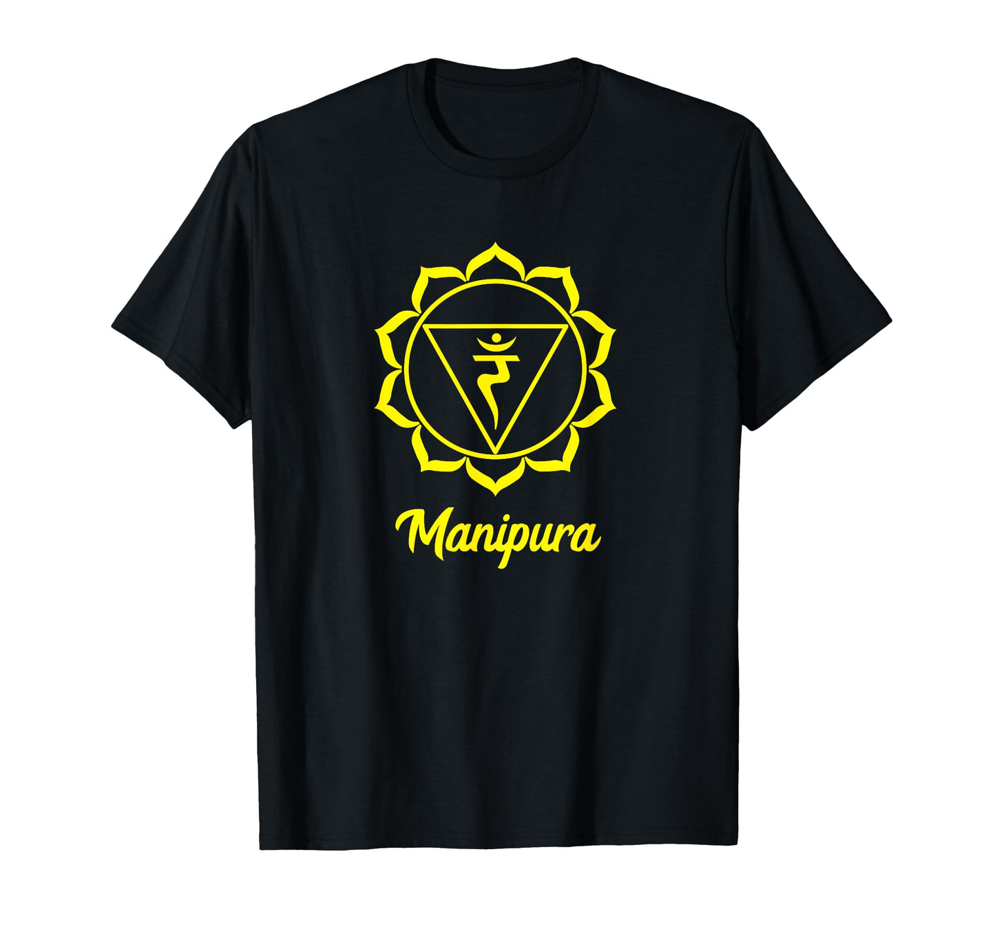 Solar Plexus Chakra Symbol Yellow Manipura Yogi Yoga T-Shirt