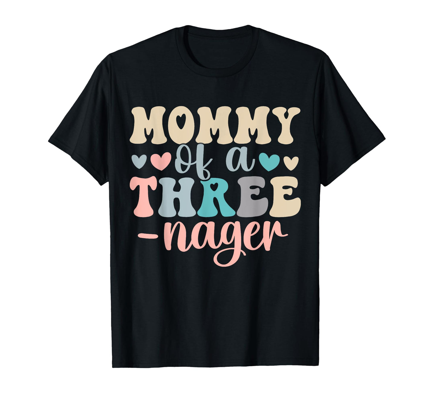 Mommy Of A Threenager 3rd Birthday Matching Family Boho T-Shirt