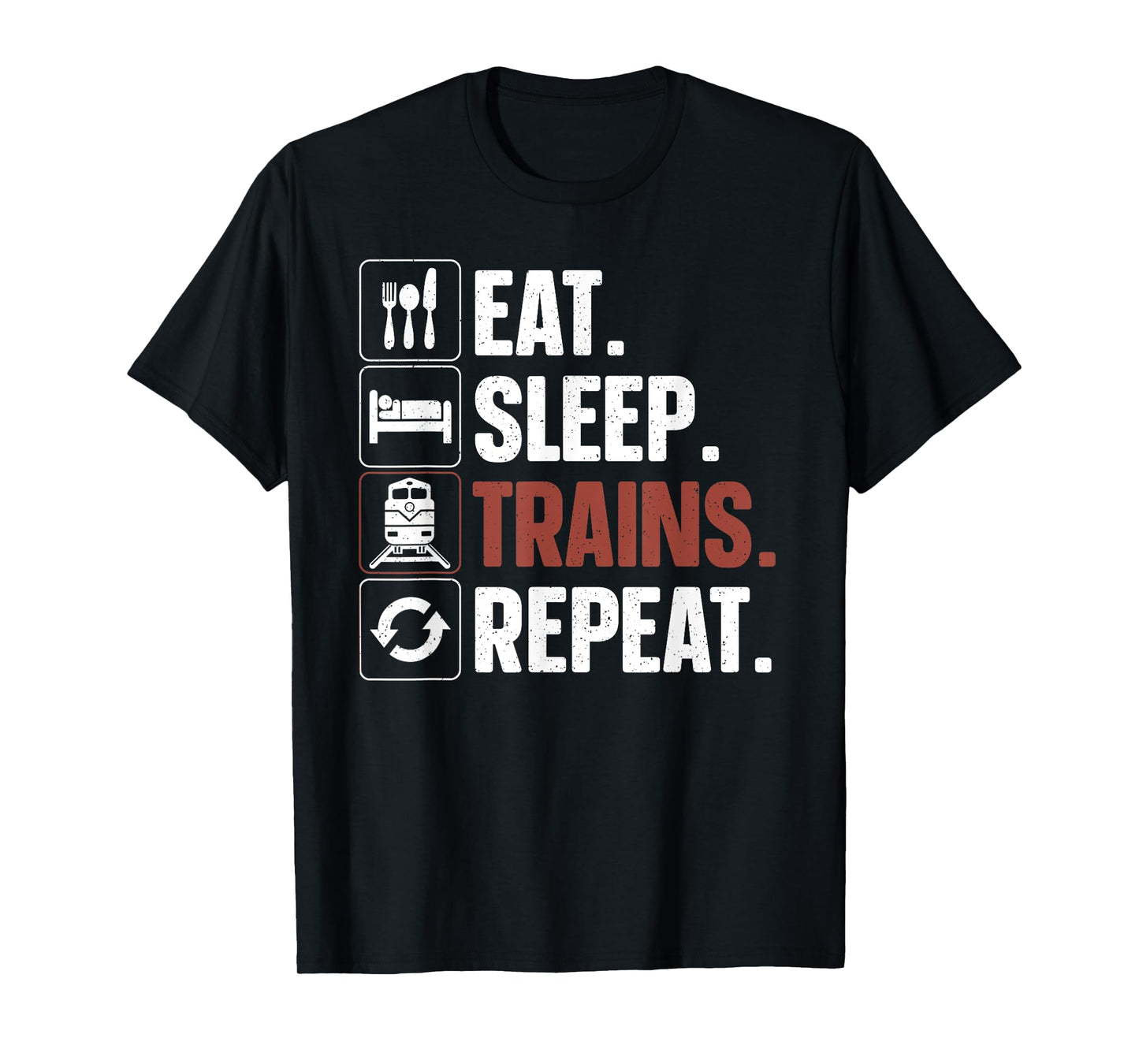 Funny Train Art For Men Women Kids Railroad Train Lovers T-Shirt