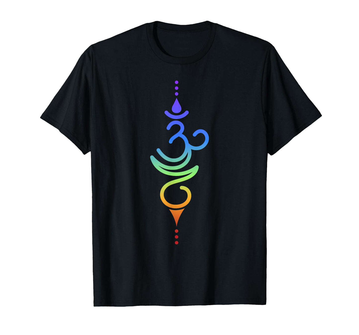 Colorful Om Symbol Spiritual Energy Design T-Shirt