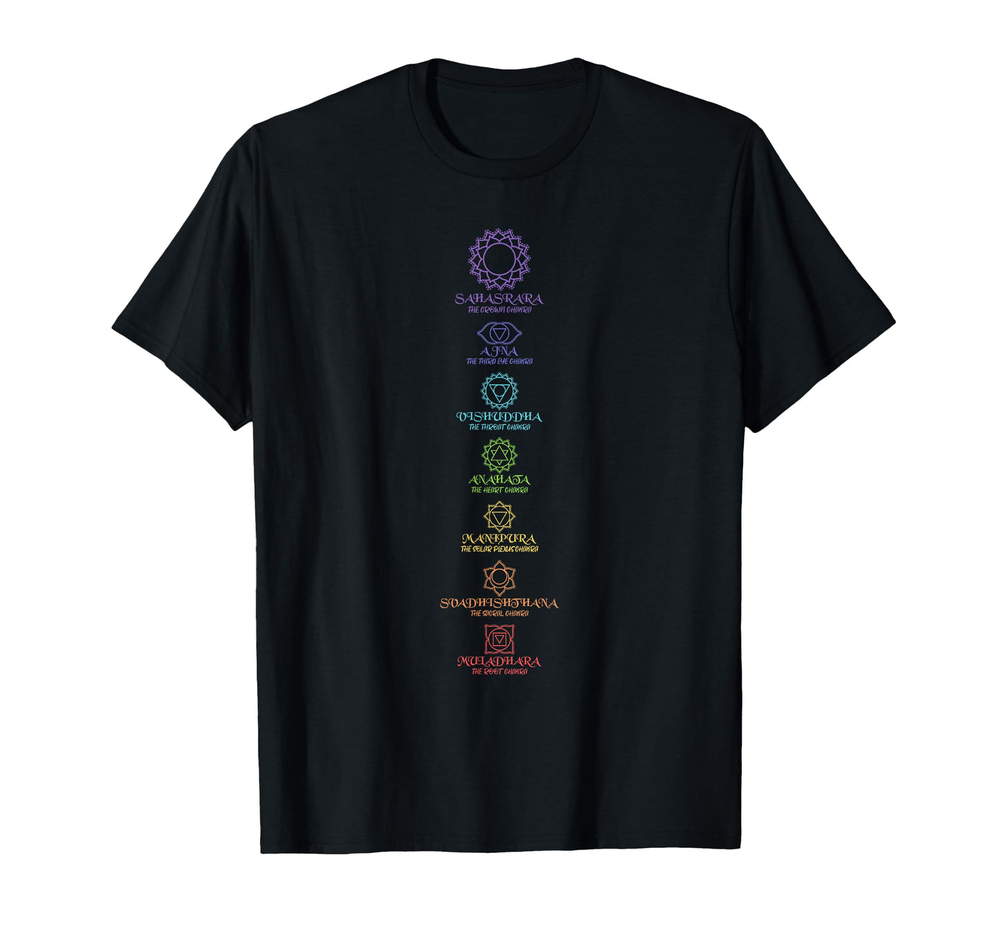 Yoga Meditation Spiritual Body Energy Chakra T-Shirt