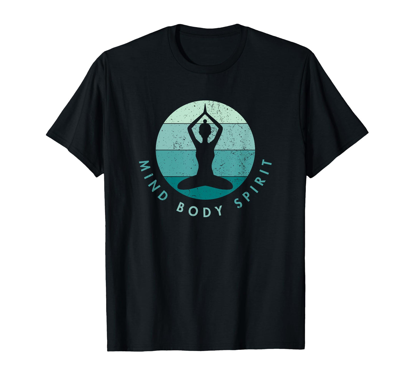 Meditation Yoga - Mind Body Soul - Cool Blue T-Shirt