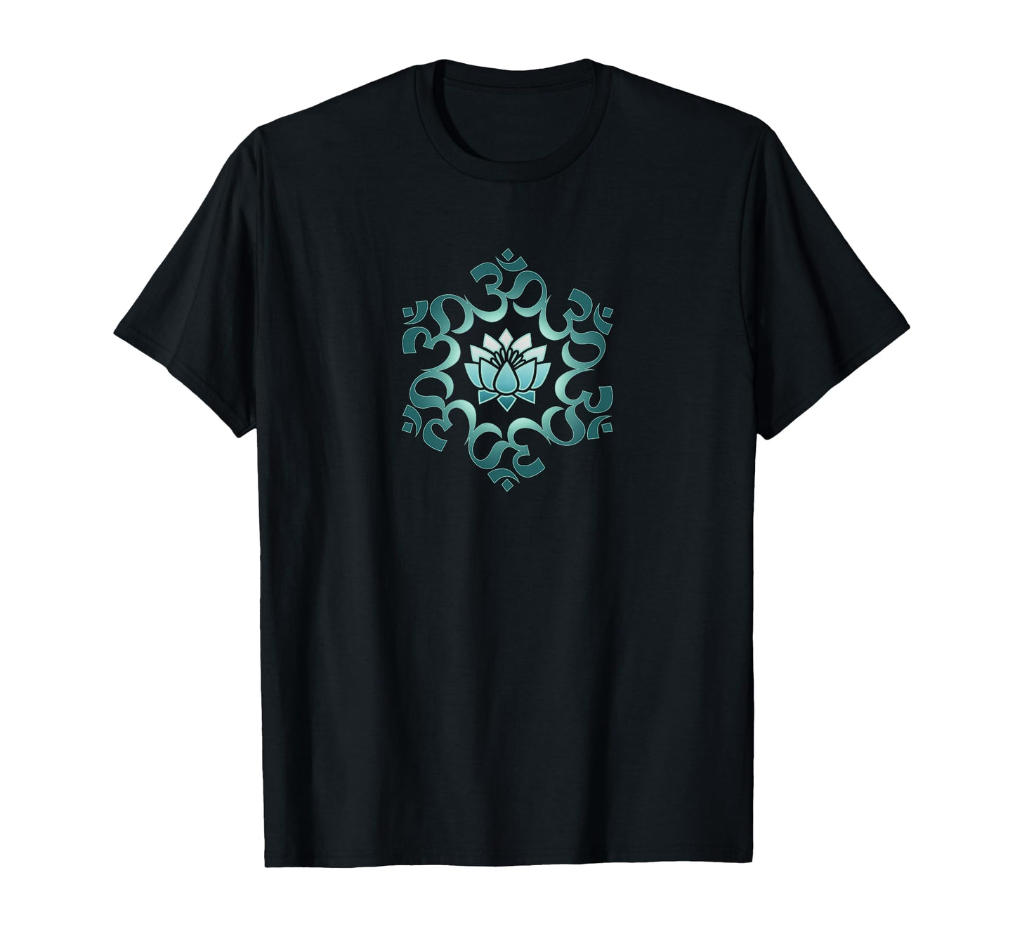 Om, mantra, symbol, mandala, lotus flower, Buddhism, yoga T-Shirt