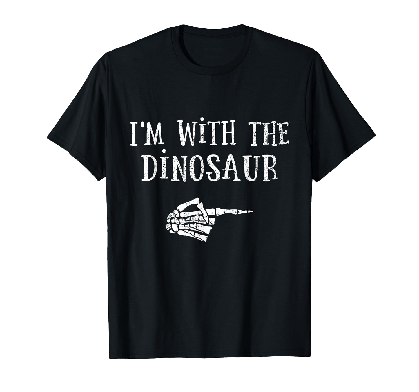 Im with dinosaur matching partner couple costume halloween T-Shirt