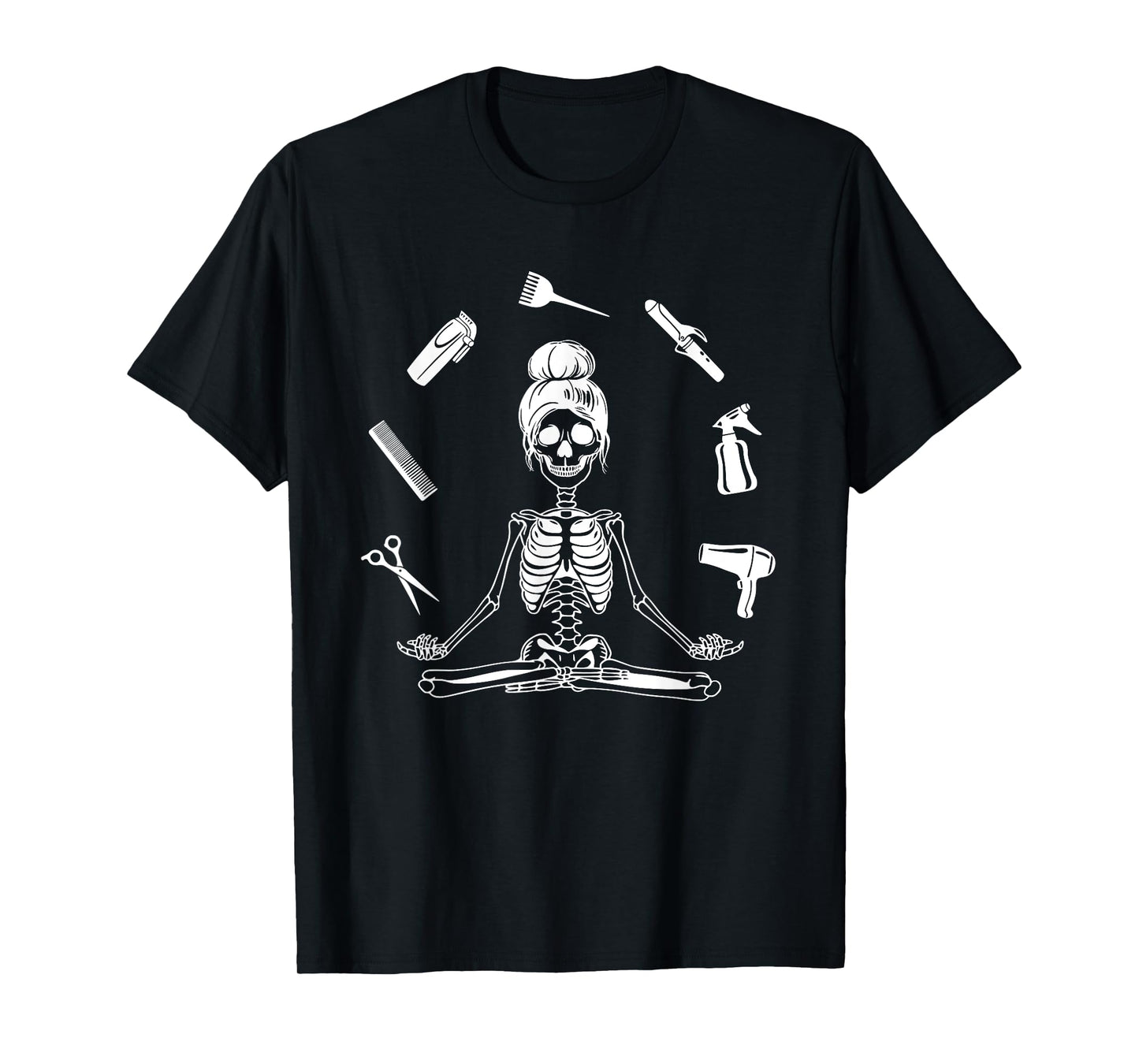 Hair Stylist Skeleton Hairdresser Hairstylist T-Shirt