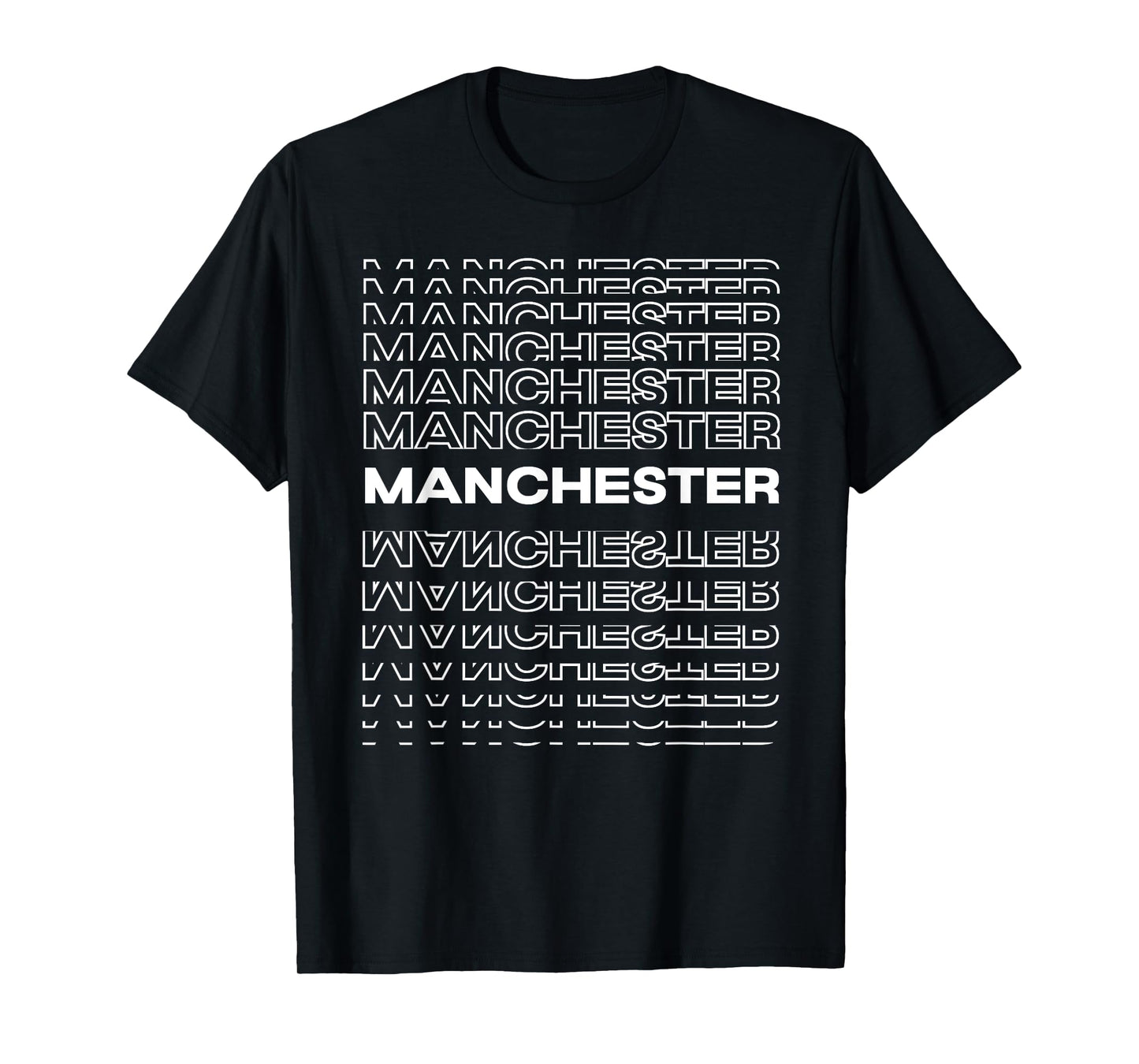 Minimalist City - United Kingdom Modern Manchester T-Shirt