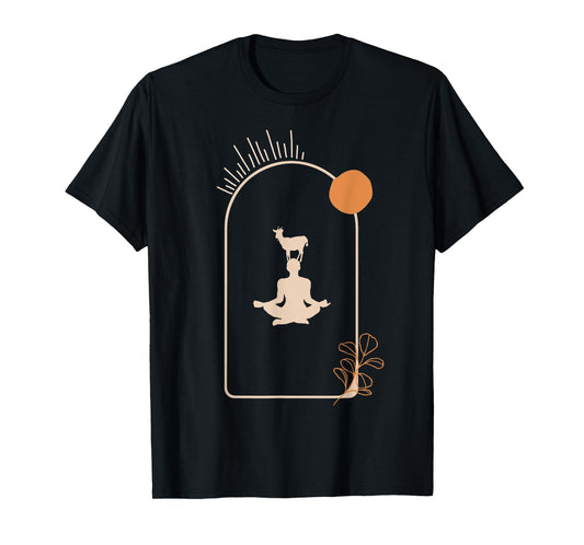 Goat Yoga Boho Vintage Style T-Shirt