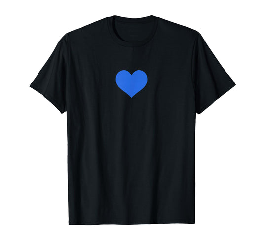 The Blue Heart - for men, women, kids T-Shirt