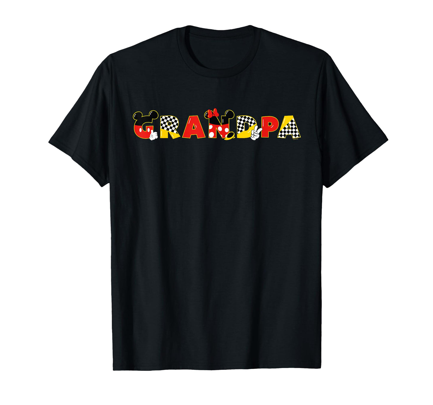 Disney Mickey & Minnie Grandpa Gift Family Trip Vacation T-Shirt