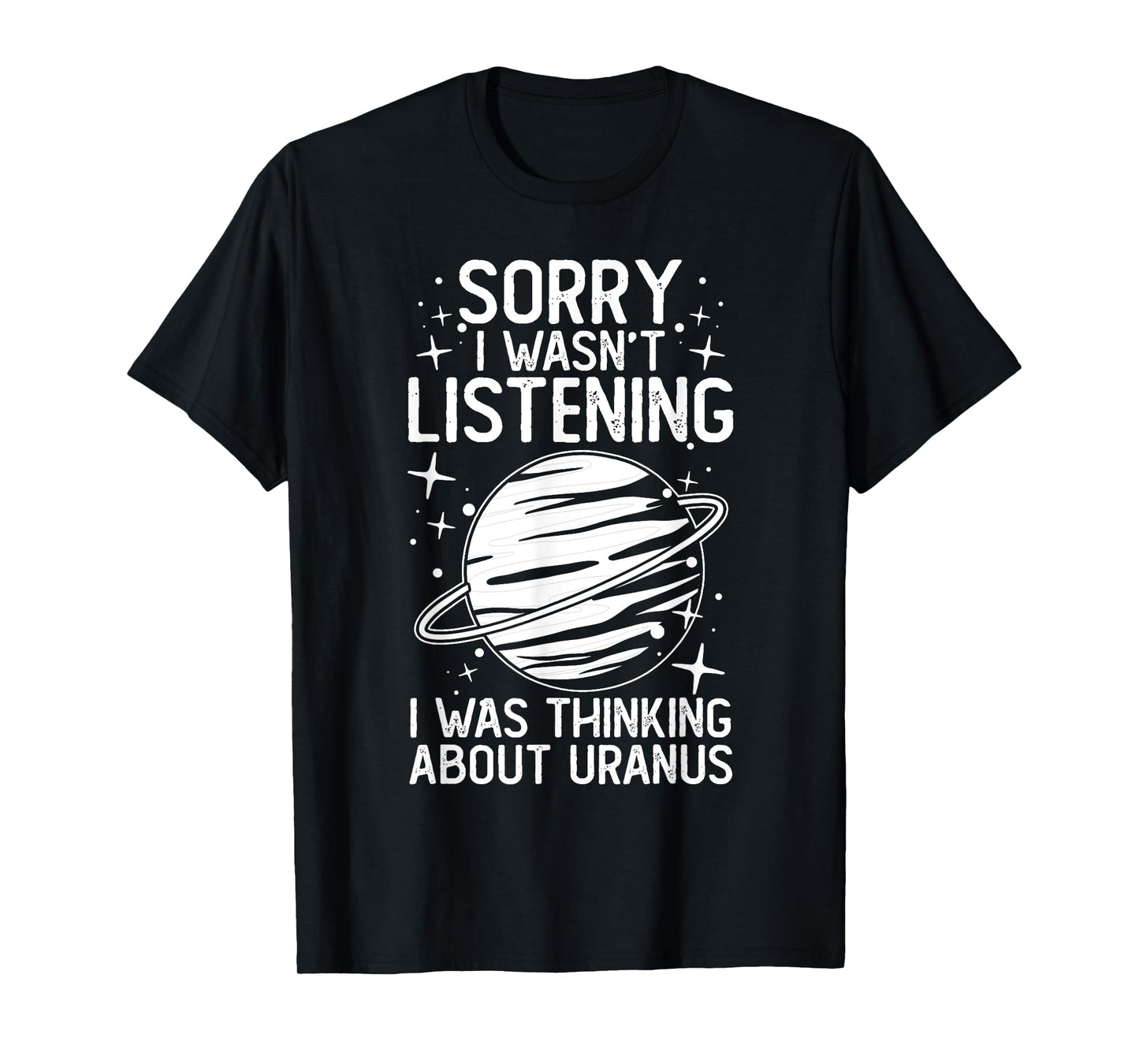 Uranus Planet Ring Solar System Gas Atmosphere Space T-Shirt