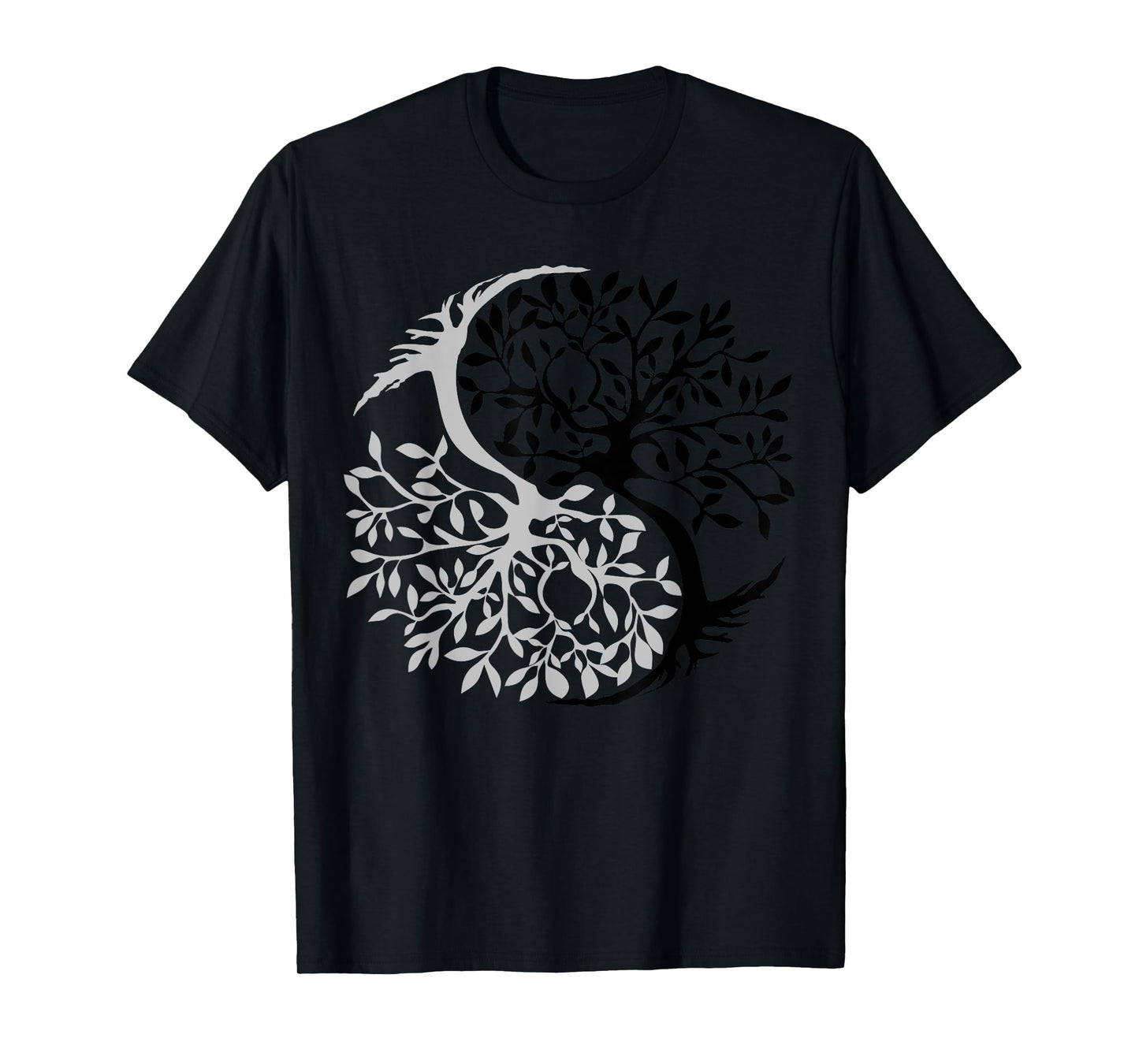 Tree Of Life Yin Yang Symbol Funny Bonsai Zen Gift Men Women T-Shirt