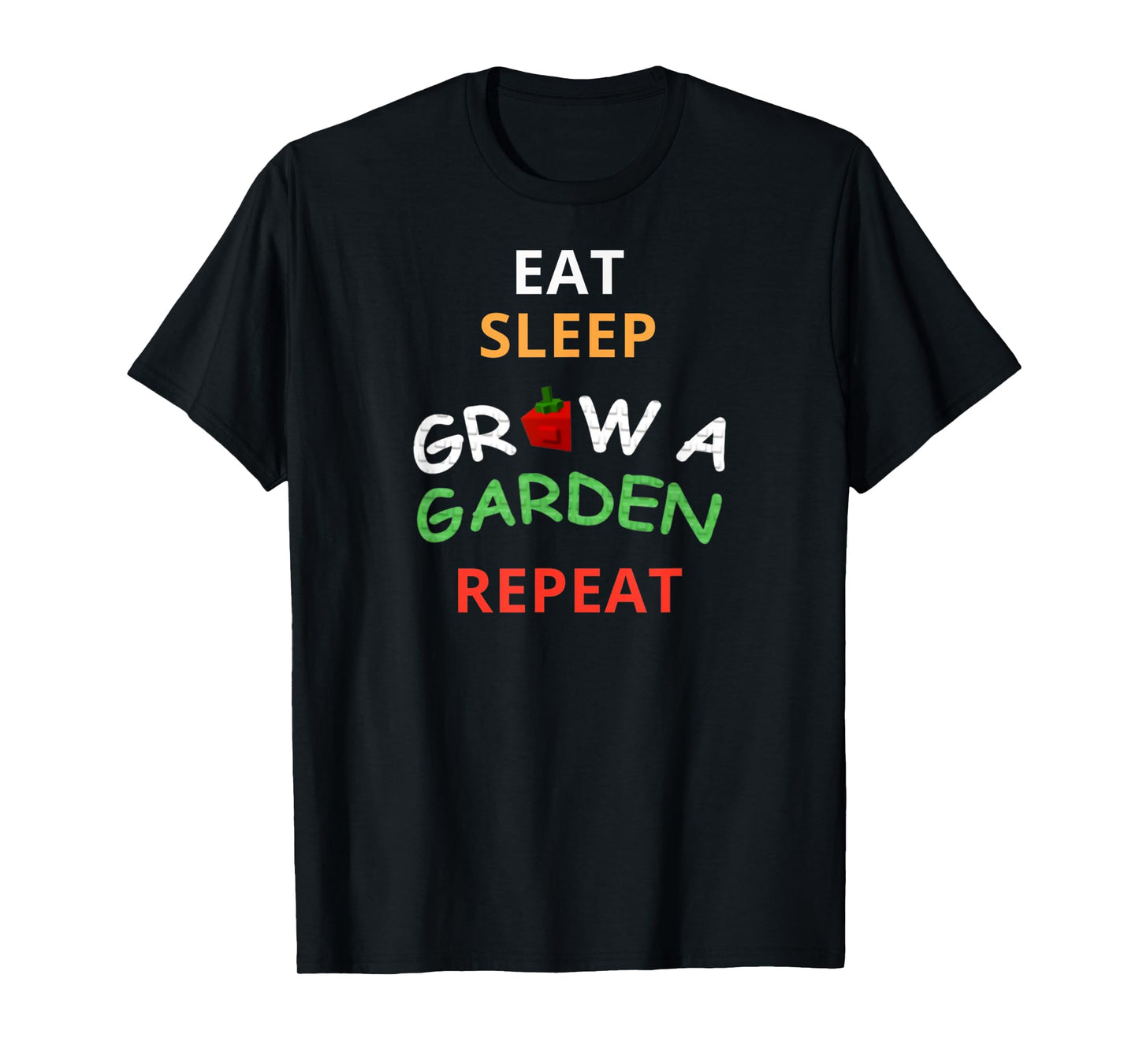 Funny Game Eat Sleep Grow A Garden Repeat Gamer Design T-Shirt