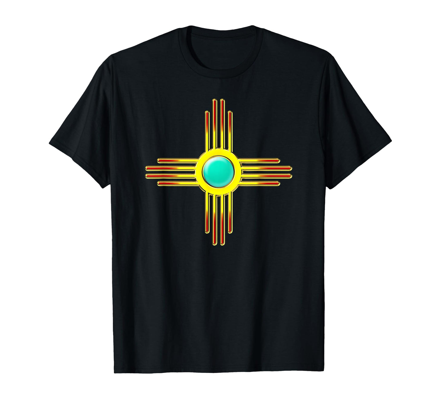 Zia Symbol New Mexico State Flag Banner Sun First Nation T-Shirt