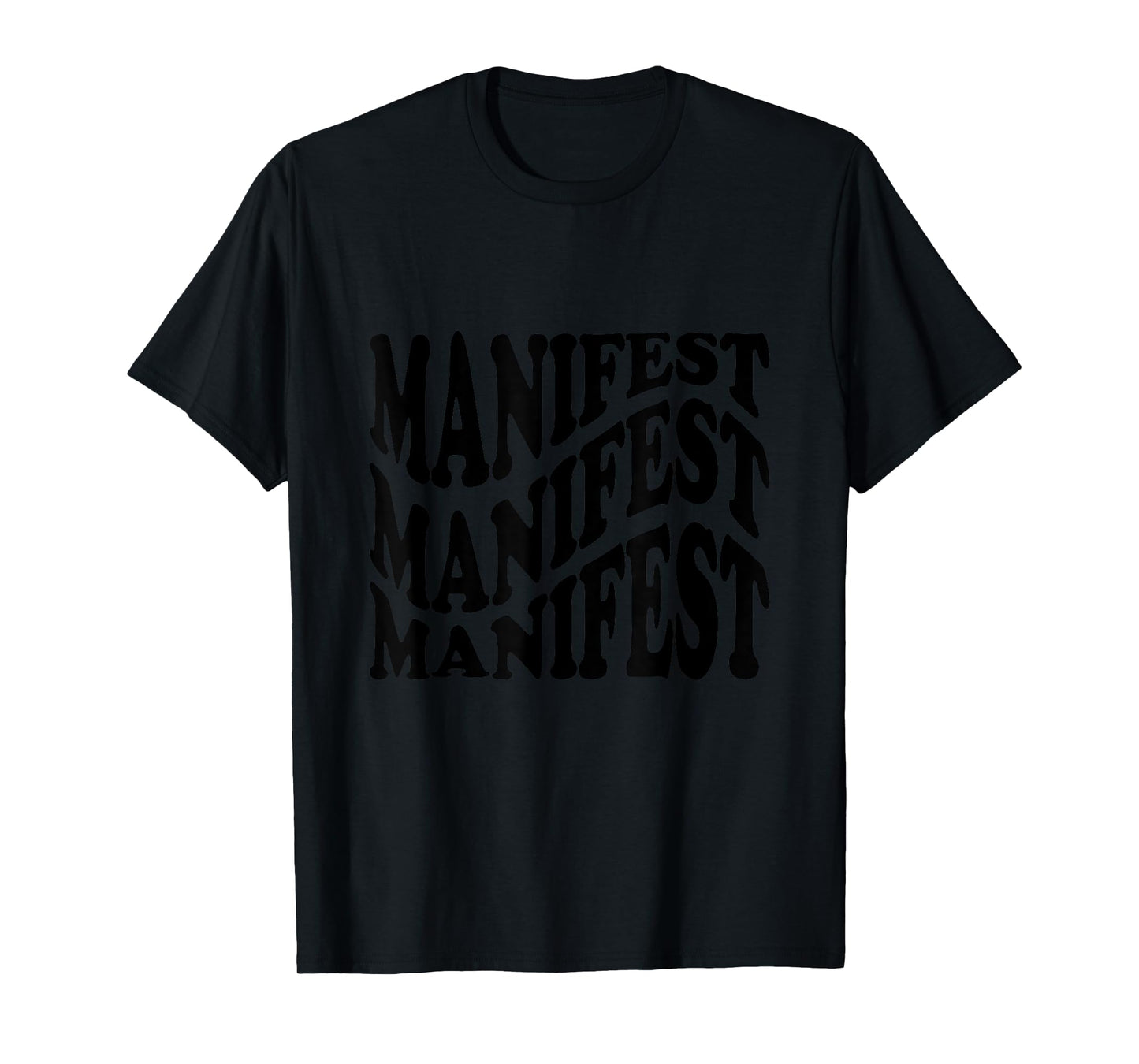 Retro Groovy Manifest Attract Success Mindfulness Meditation T-Shirt