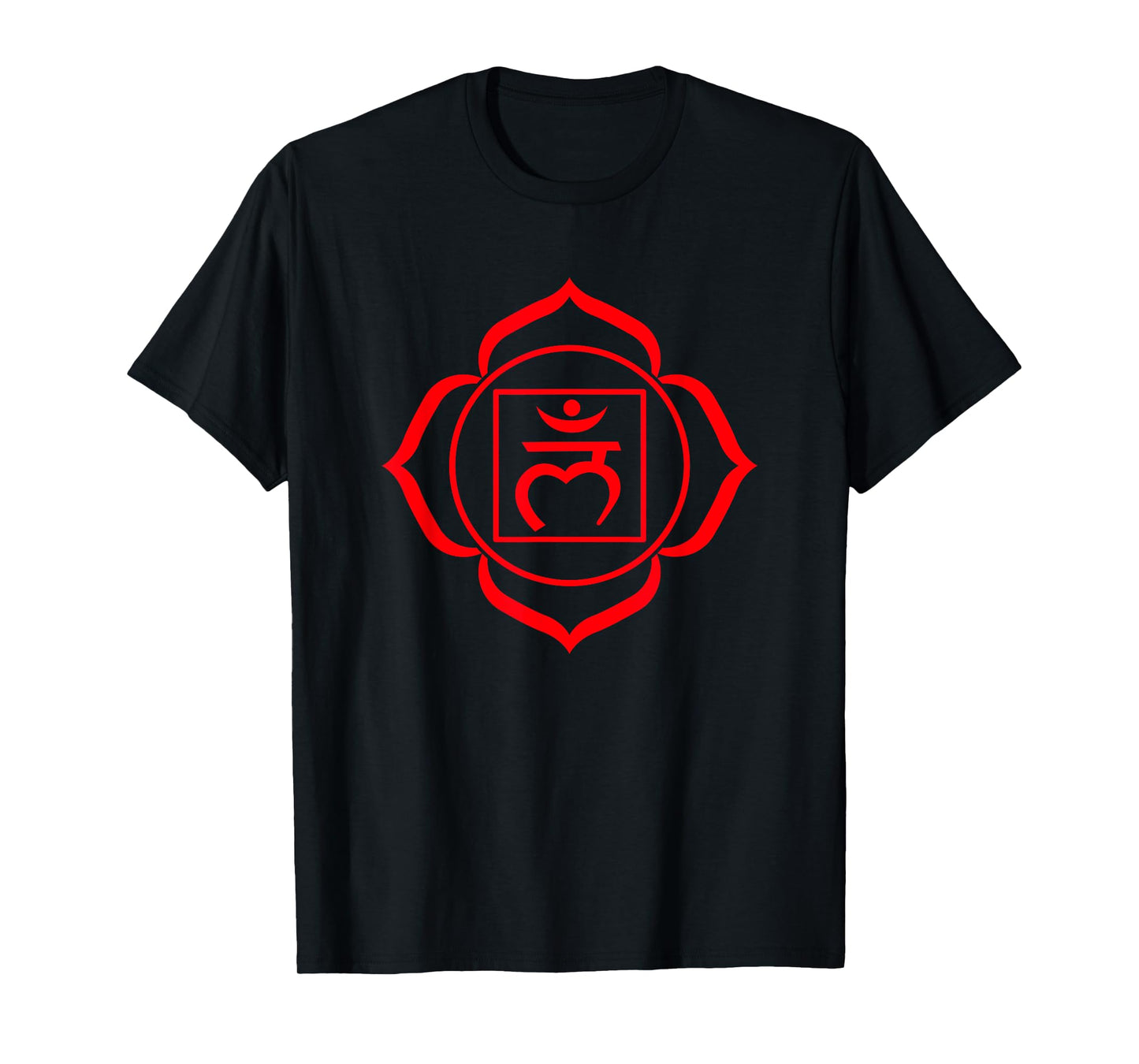 Root Chakra Symbol Red Muladhara Yogi Yoga T-Shirt