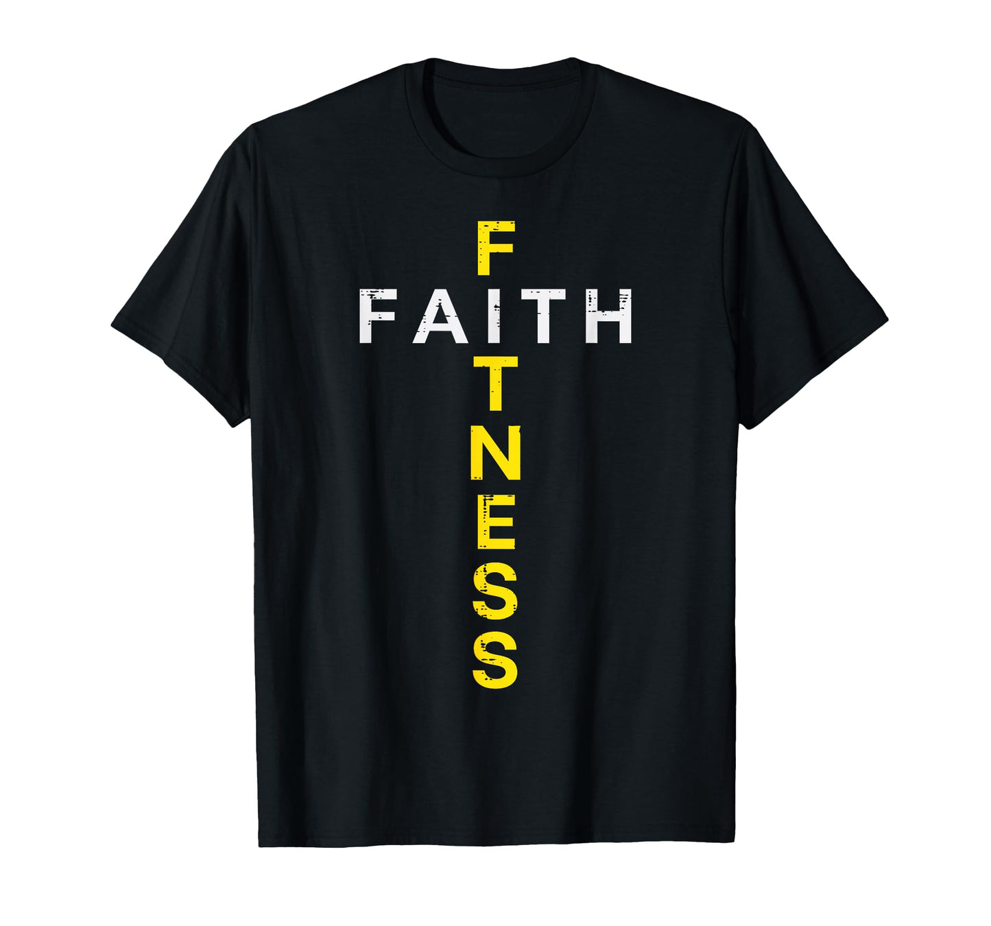 Gym Faith Fitness Cross Christian Workout Exercise Women Men T-Shirt