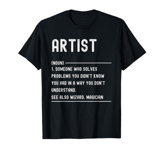 Art Teacher Definition Shirts Funny Job Title T-Shirt