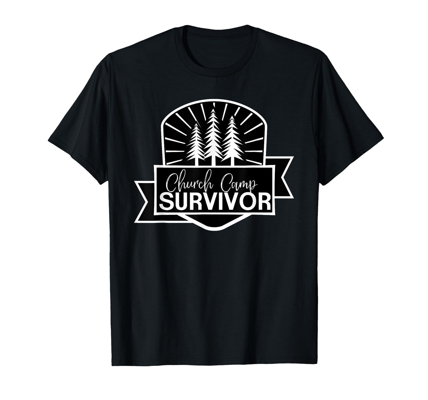 Church Camp Survivor I Survived Summer Camp Christian Tee T-Shirt