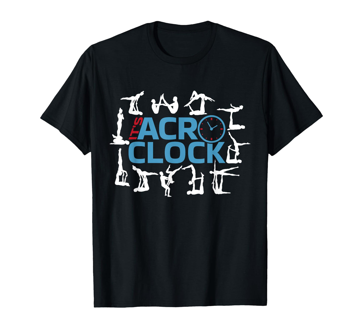 It's Acro o Clock | Aerial Acroyoga TShirt | Funny Acro Yoga T-Shirt