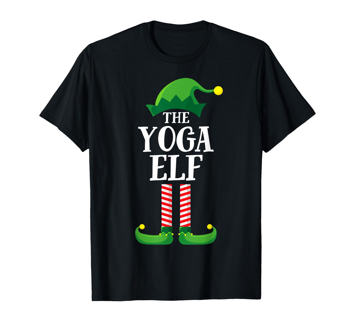 Yoga Elf Matching Family Group Christmas Party T-Shirt