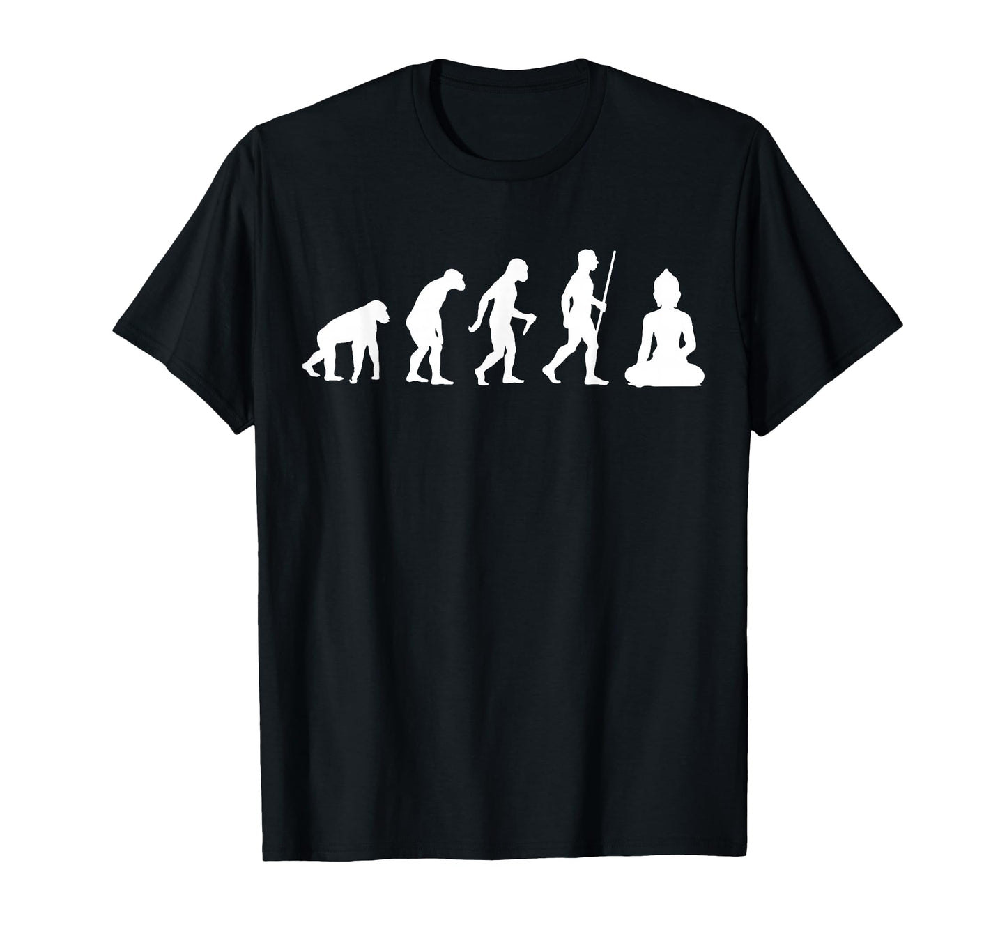 Funny Buddha Evolution Meditation | Buddhist Buddhism Gifts T-Shirt