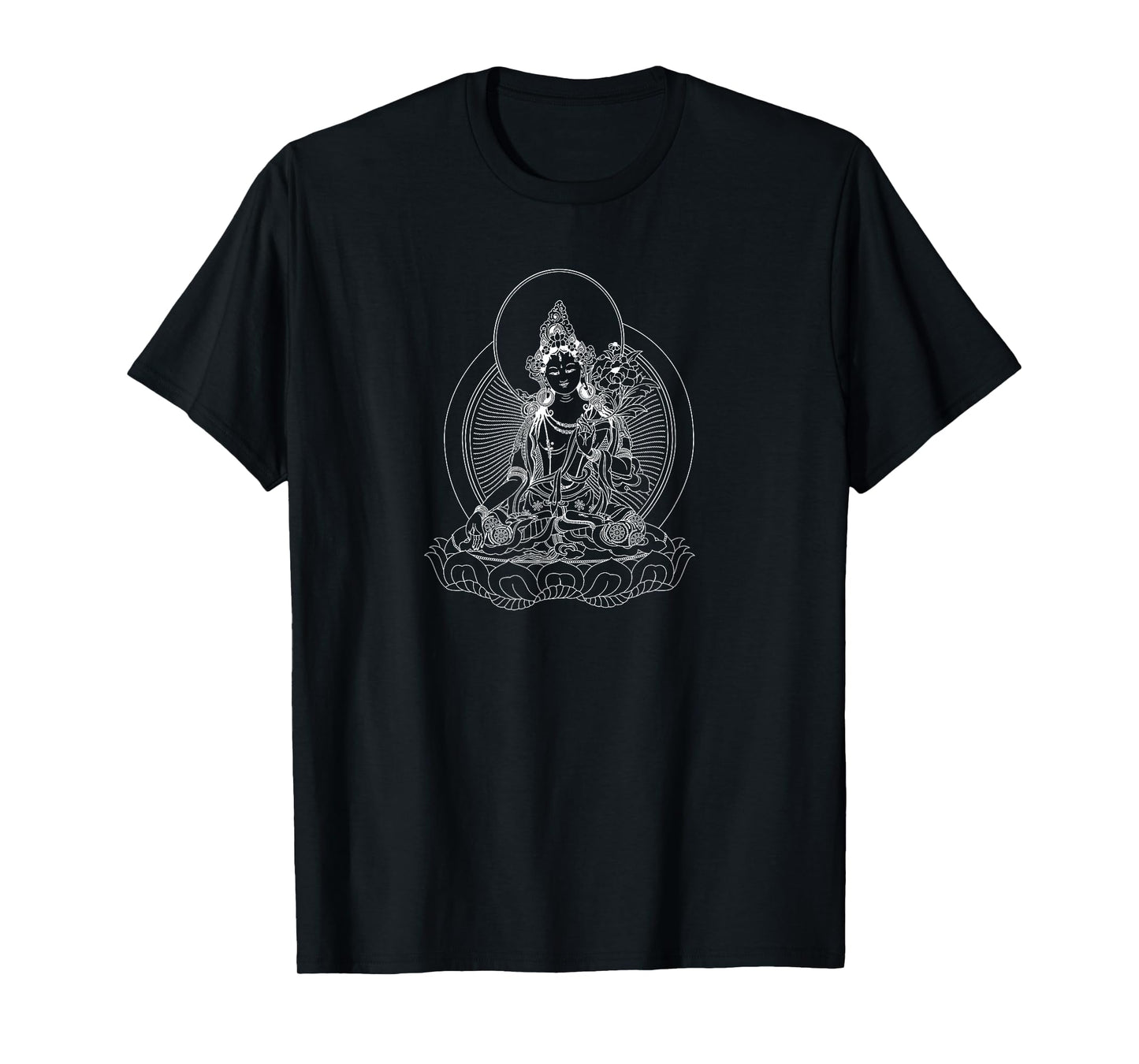 White Tara Bodhisattva T-Shirt Meditation Shirt T-Shirt