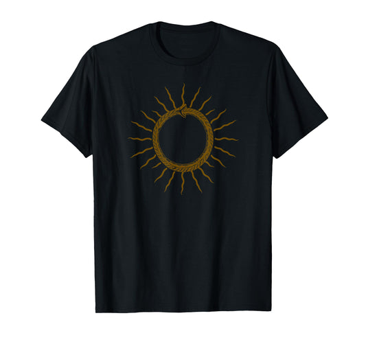 Ouroboros as sun self-eating Snake Symbol occult Magick T-Shirt