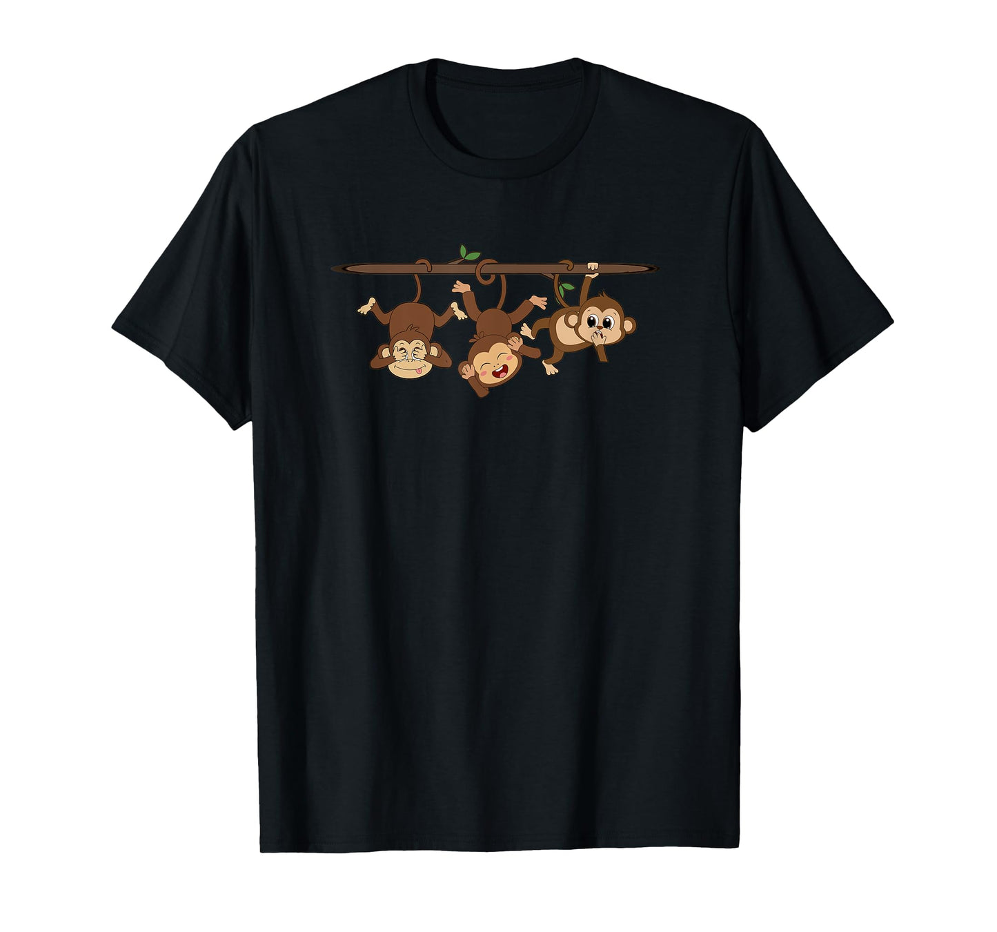 See no evil, Hear No Evil Speak No evil Three Wise Monkeys T-Shirt