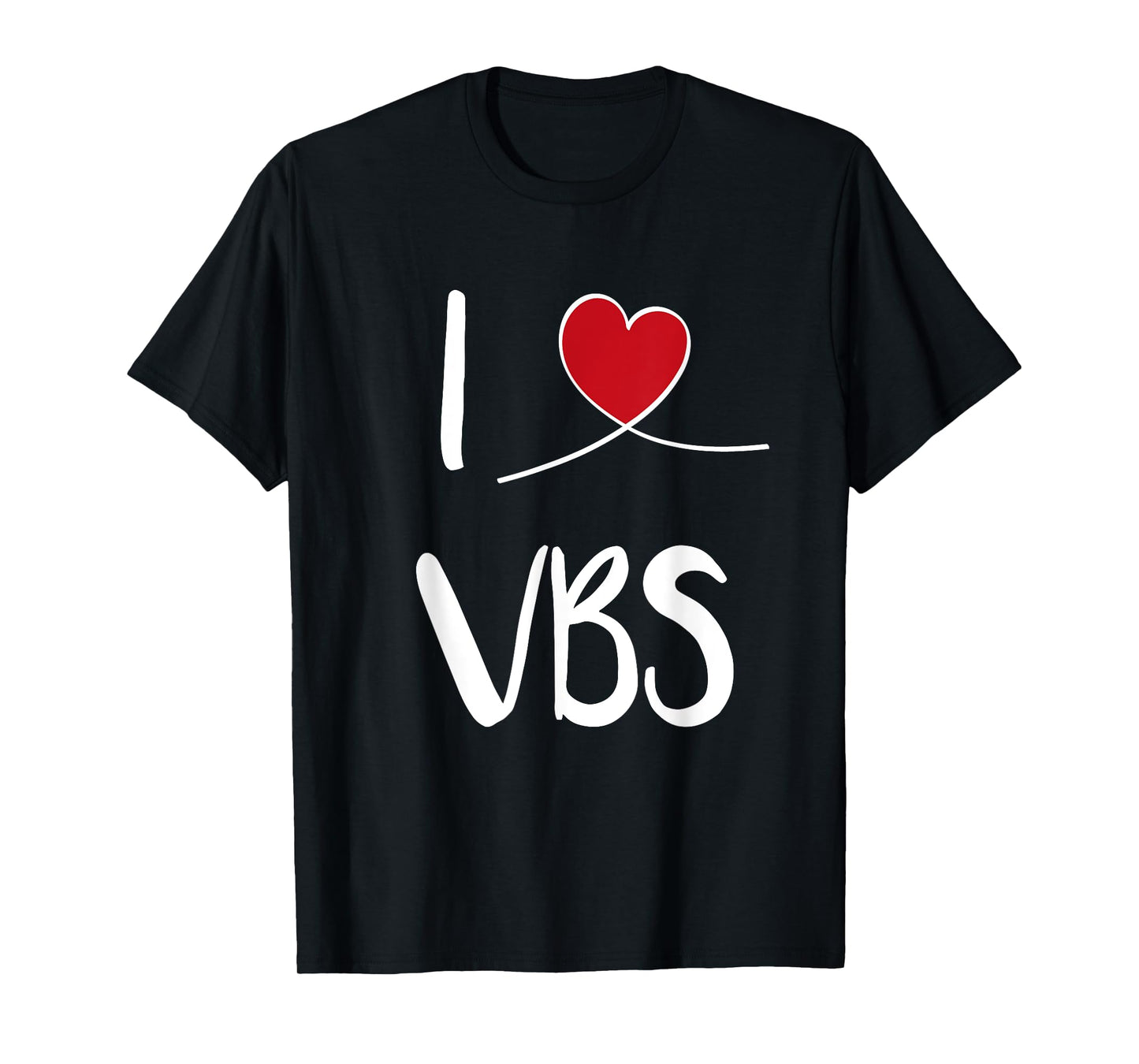 I Love VBS Vacation Bible School 2024 Cute Christian Heart T-Shirt