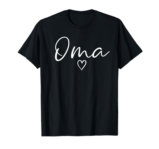 Oma Gifts For Women Grandma Heart Mother's Day Oma T-Shirt
