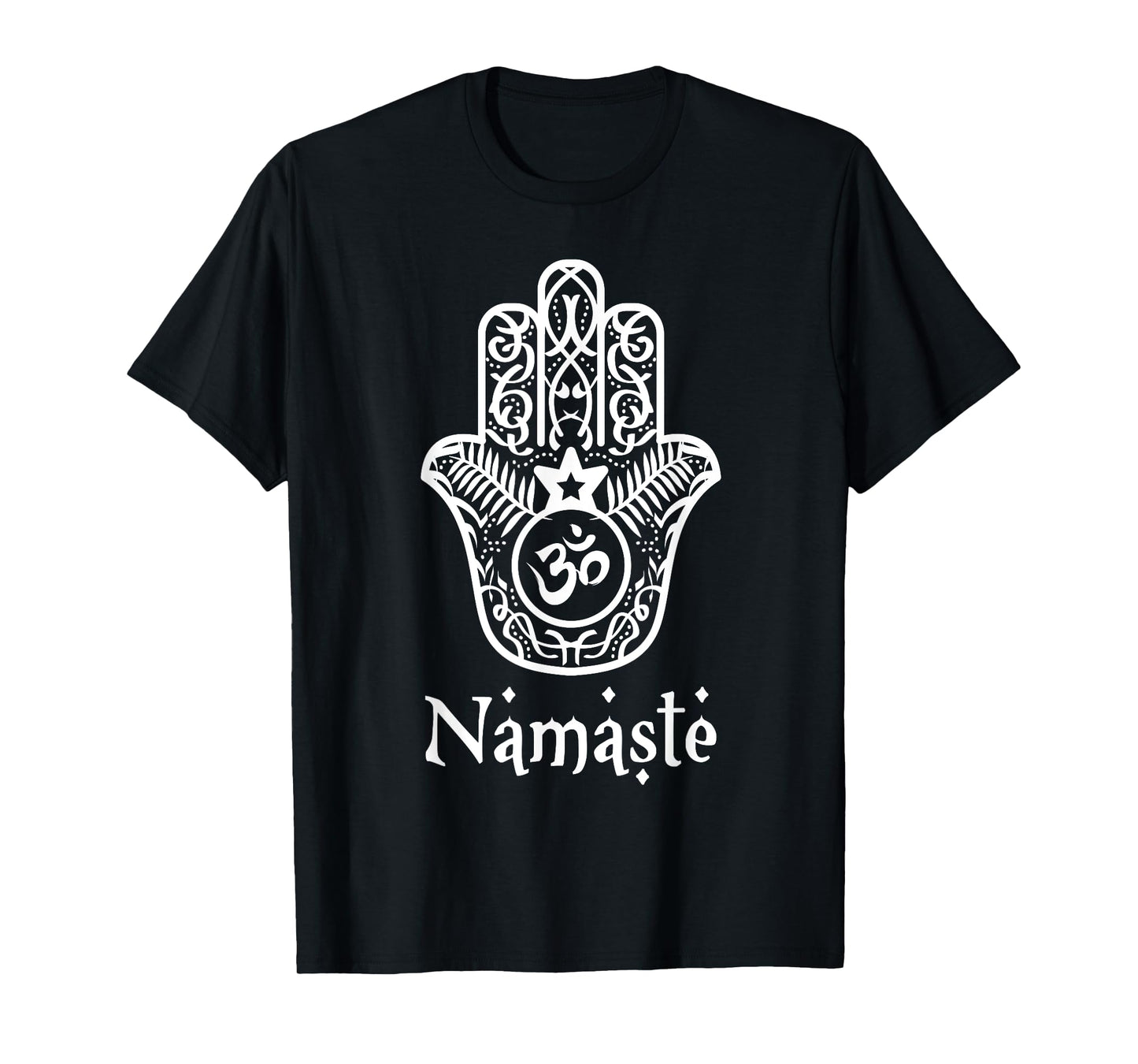 Namaste Hand Hamsa yoga hinduism vedas OHM t shirt T-Shirt