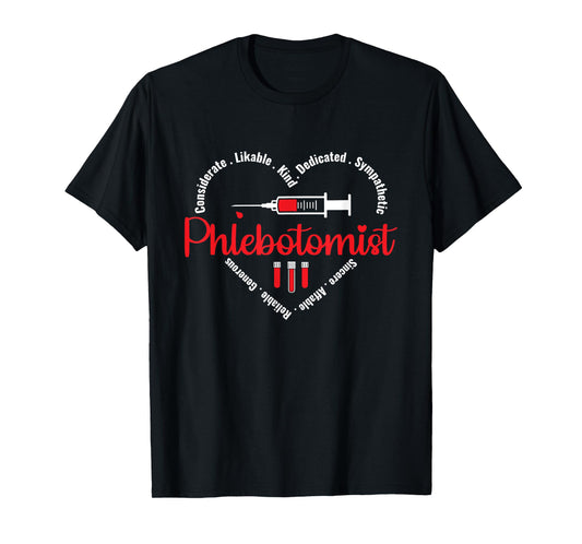 Phlebotomist Nurse Phlebotomy Phlebotomist Technician T-Shirt