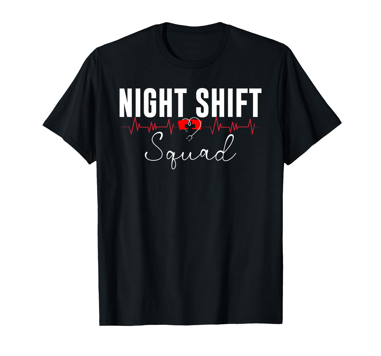 Night Shift Squad Team Night Shift Nursing Funny Nurse T-Shirt