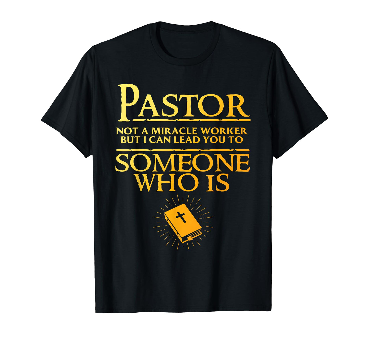 Pastor Appreciation Art For Men Women Minister Clergy Bible T-Shirt