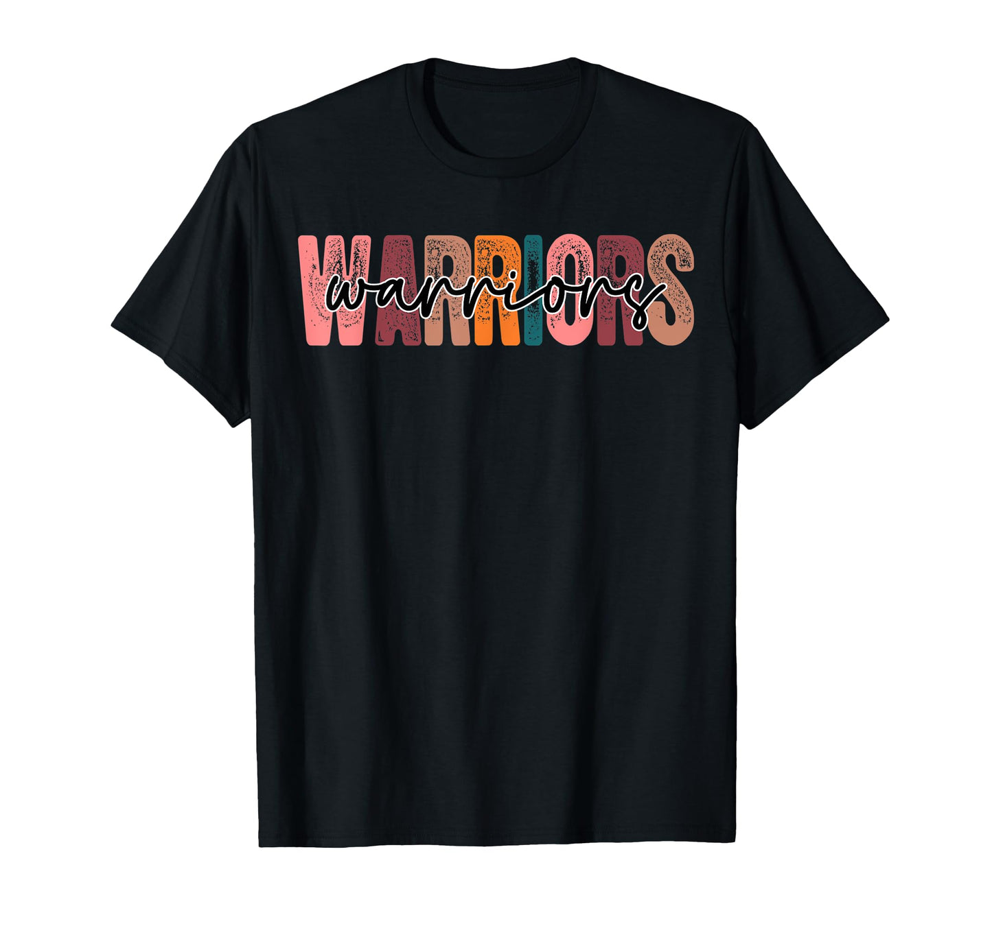 Warriors School Sports Fan Team Spirit T-Shirt