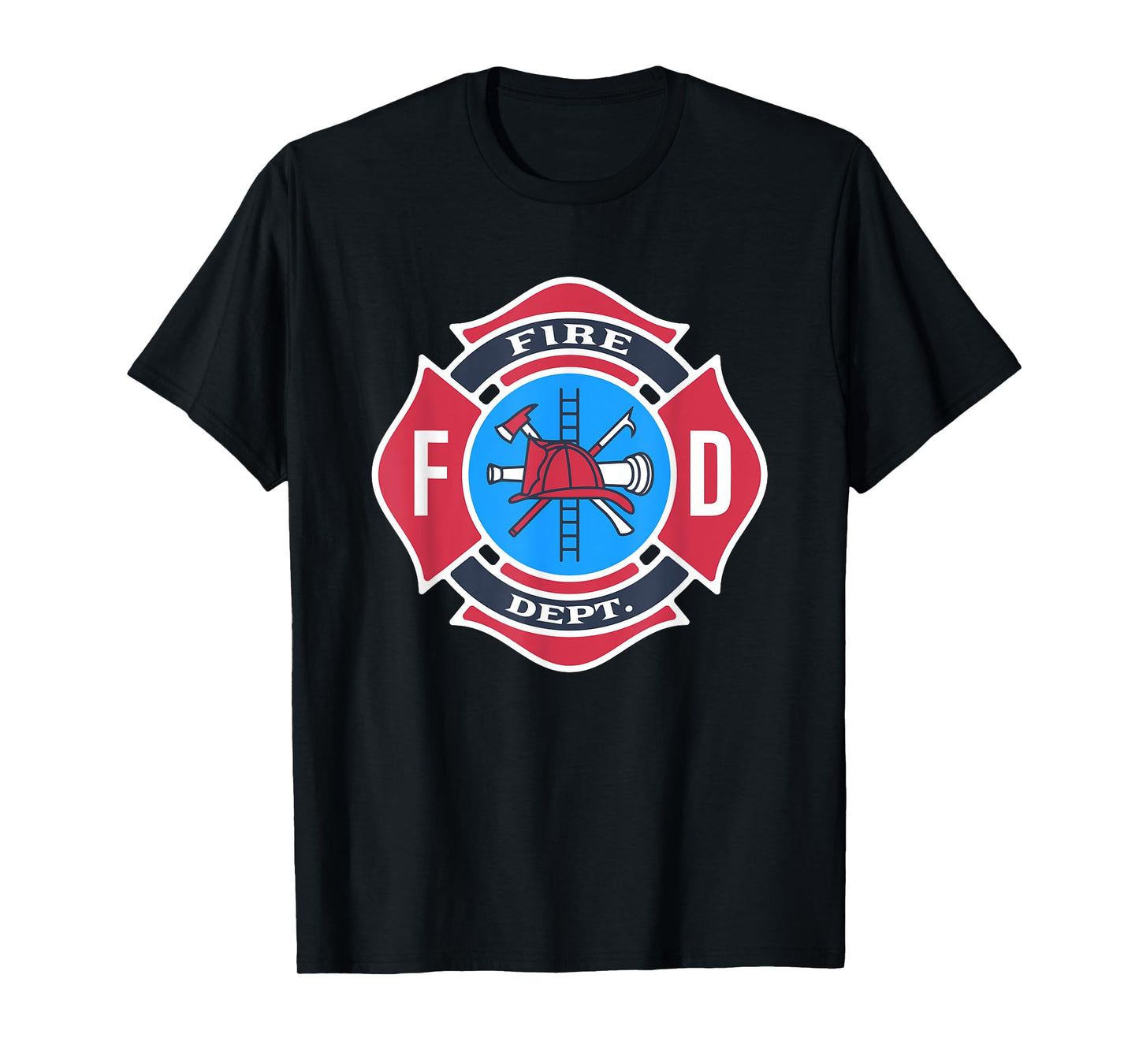 Fire Department Logo Fireman Firefighter Uniform Costume T-Shirt